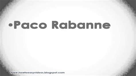 how to say paco rabanne.